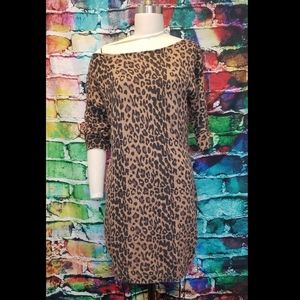 Old Navy Leopard Print Sweater Dress